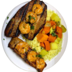 43. Grilled Salmon With Tilapia & Shrimp